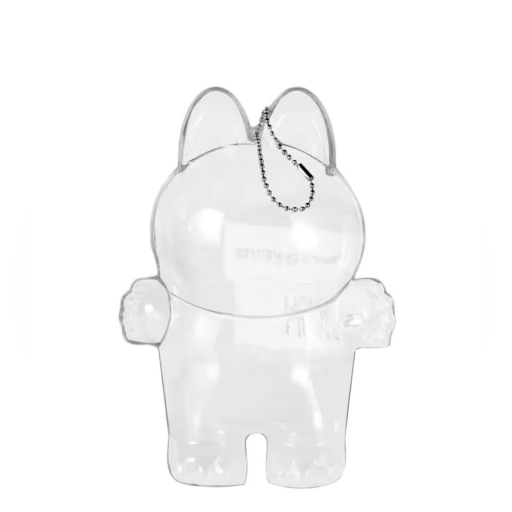 Labubu Macaron Standing Clear Protective Case Soymilk Lychee Berry Sesame Bean - Picture 2 of 4